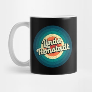 Graphic Linda Name Retro Vintage Circle Mug